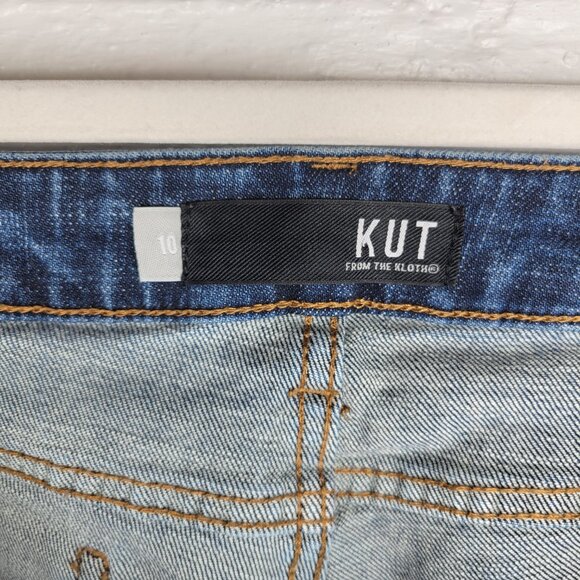 Kut From The Kloth Women's Size 10 Jeans Catherine Boyfriend Distressed - Picture 5 of 7